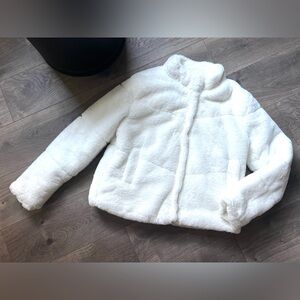 Ambiance Faux Fur Crop Coat Jacket